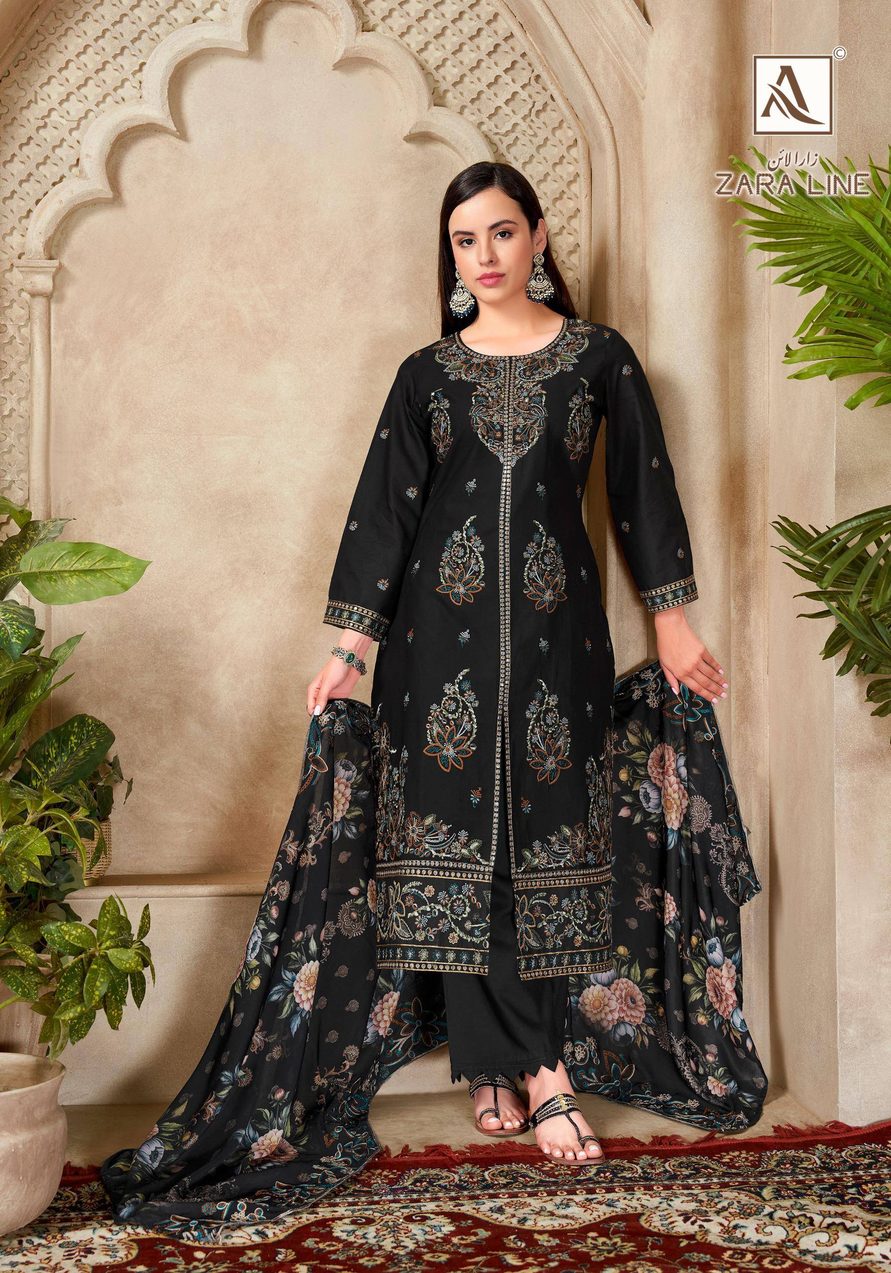ZARA LINE By Alok Suit 3017-1119-01 To 3017-1119-06 Series Beautiful Colorful Stylish Fancy Casual Wear Pure Cambric Cotton Dresses At Wholesale Price